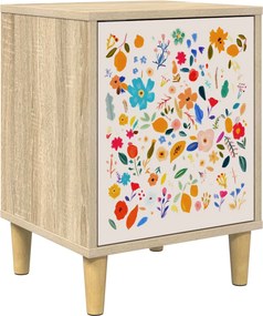 vidaXL Κομοδίνο MAINZ Sonoma Δρυς 36 x 33 x 50 εκ. Επεξεργασμένο Ξύλο