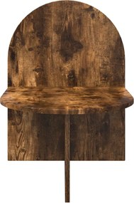 vidaXL Κομοδίνο Καπνιστή Δρυς 48 x 49 x 65 εκ.