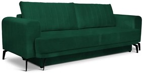 Διθέσιος Καναπές Luzano, κρεβάτι 200x145 cm, Πράσινο 250x90x100cm-BOG5645