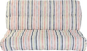 Μαξιλάρι DKD Home Decor Γη Πολύχρωμο Αλουμίνιο Ρίγες 120 x 80 x 16 cm