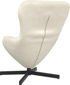 vidaXL Κάθισμα-αυγό Κρεμ 63 x 73 x 90 εκ Βελούδο