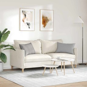 vidaXL Μαξιλάρι Καναπέ 2 pcs Σκίουρος Γκρί 60 x 40 cm ύφασμα