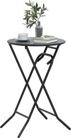 vidaXL Τραπέζι Κήπου Ανθρακί 50 x 50 x 72 cm Μέταλλο
