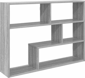 vidaXL Ράφι Τοίχου Επιτοίχιο Γκρι 95 x 20 x 69,5 εκ.
