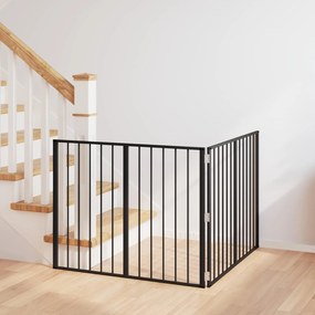 vidaXL Πόρτα Σκύλου 2 τμχ. Μαύρο 100 x 80 cm Επικαλυμμένος Χάλυβας