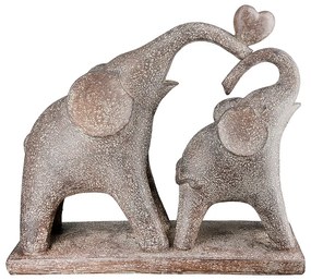 Φιγούρα Ελέφαντας 'Marula' Πολυρεζίνη Καφέ 8.5x26.5x24cm 2Τμχ