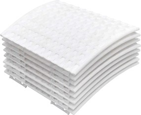 vidaXL Φούστα Χριστουγεννιάτικου Δέντρου Λευκό Ø65x23 cm Πλαστικό