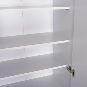 ΠΑΠΟΥΤΣΟΘΗΚΗ-ΝΤΟΥΛΑΠΑ CLUSE HM2403.03 ΜΕΛΑΜΙΝΗ ΛΕΥΚΟ ΧΡΩΜΑ 60Χ36,5Χ186,5Υεκ.