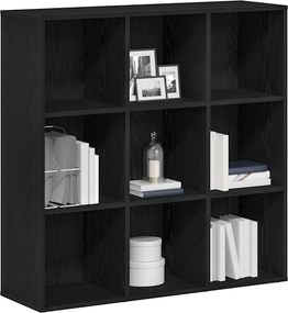 vidaXL Βιβλιοθήκη Μαύρη Δρυς 98x29x97,5 εκ. από Τεχνητό Ξύλο