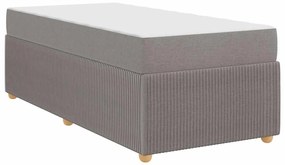 vidaXL Σκελετός Κρεβατιού Άλλο Taupe 90 x 190 cm ύφασμα