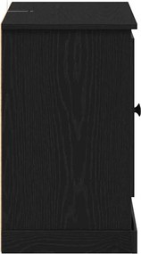 vidaXL Πλαϊνό γραφείο Μαύρη Οξυά 100 x 35,5 x 60 εκ.