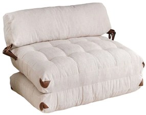 Πουφ Διθέσιο Αναδιπλούμενο Fold 383EVN1111 120x75x79cm White