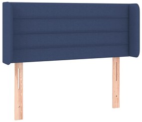 vidaXL Κεφαλάρι Κρεβατιού LED Μπλε 103x16x78/88 εκ. Υφασμάτινο
