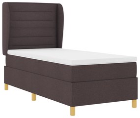 vidaXL κρεβάτι Box Spring με Ματ Τόπος Καφέ 80x200 εκ Υφασμάτινο