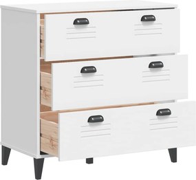 vidaXL Συρταριέρα VIKEN Λευκή από Επεξεργασμένο Ξύλο