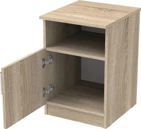 Κομοδίνο Galdi pakoworld σε sonoma απόχρωση 40x45x60εκ