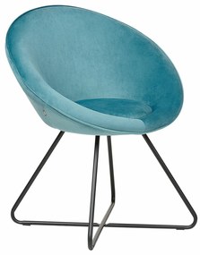 Καρέκλα Berwyn 1760, Ανοιχτό μπλε, 80x69x58cm, 6 kg, Ταπισερί, Μεταλλικά, Φυσικό ξύλο καπλαμά | Epipla1.gr