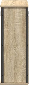 vidaXL Ντουλάπι Μπάνιου με Καθρέφτη Sonoma δρυς 50x21x60 εκ.