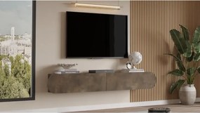 Stewehome Μοντέρνα επιτοίχια βάση τηλεόρασης με οβάλ πόρτα 180x31x30 cm