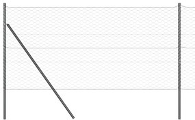 vidaXL Στύλος Περιφράξεων Γκρι 10 x 1 μ (50 χλστ. πλέγμα)