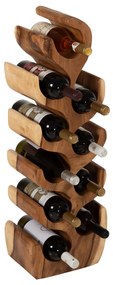 BOTTLE RACK VERTICAL MADE OF SUAR WOOD 27x18,5x82Hcm.