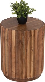 ΒΟΗΘΗΤΙΚΟ ΤΡΑΠΕΖΙ ΣΤΡΟΓΓΥΛΟ SEDGE HM9696 ΜΑΣΙΦ ΑΚΑΚΙΑ-ΦΥΣΙΚΟ ΧΡΩΜΑ Φ40x50Υεκ.
