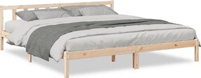 vidaXL Πλαίσιο Κρεβατιού Μακρύ Χωρίς Στρώμα 200x220 εκ Μασίφ Πεύκο
