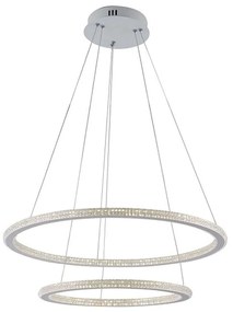 Φωτιστικό Οροφής Bryant LED-BRYANT-S2 54W Led Φ60-40cm 150cm White Luce Ambiente Design Aluminium