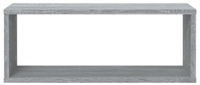 Ραφιέρες Τοίχου Κύβος 4 τεμ Γκρι Sonoma 60x15x23 εκ. Επεξ. Ξύλο - Γκρι