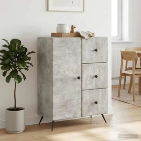 vidaXL Πλαϊνό γραφείο Γκρι Σκυροδέματος 66 x 34,5 x 90 εκ