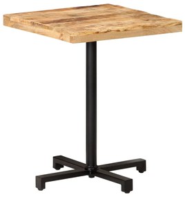 vidaXL Τραπέζι Bistro Τετράγωνο 60x60x75 εκ. Ακατέργαστο Ξύλο Μάνγκο