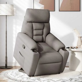 vidaXL Πολυθρόνα Ανακλινόμενη με Ανύψωση Χρώμα Taupe Υφασμάτινη