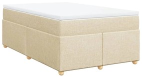 ΚΡΕΒΑΤΙ BOXSPRING ΜΕ ΣΤΡΩΜΑ ΚΡΕΜ 120X190 ΕΚ. ΥΦΑΣΜΑΤΙΝΟ 3285364