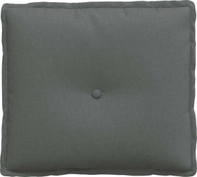 vidaXL Μαξιλάρι Πλάτης Σκούρο Γκρι 50 x 19 x 45 εκ ύφασμα