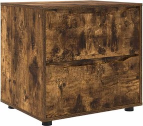 vidaXL Ντουλάπι αποθήκευσης Καπνιστό Δρύς 60 x 48 x 57 εκ