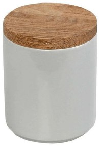 Δοχείο Με Καπάκι Essentials OWA130K6 8x8x9cm Light Grey Espiel Ceramic