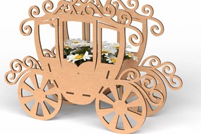 Σετ των 2 Intra απο ξύλο plywood 3mm-4mm πάχος Τρισδιάστατη θήκη λουλουδιών νεράιδα Δίασταση 30x20 cm INTRAFABR-119867630