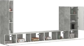 vidaXL Επιτοίχιο 6 pcs Σκυρόδεμα Γκρι