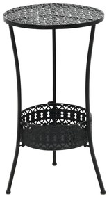 Τραπέζι Bistro Μαύρο 40 x 70 εκ. Μεταλλικό