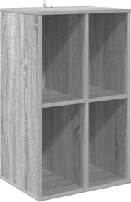 vidaXL Ντουλάπι δίσκων βινυλίου Γκρι Sonoma 44,5 x 36,5 x 74,5 εκ