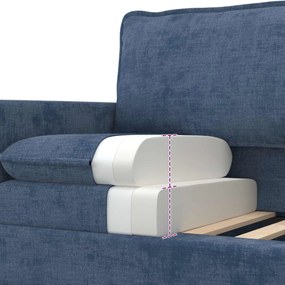 vidaXL Καναπές Μπλε 156 x 81 x 87,5 εκ Πολυεστέρας
