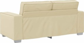 vidaXL Διθέσιος καναπές Κρεμ 180 cm Τεχνητό Δέρμα