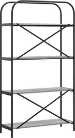 vidaXL Ράφι Βιβλίων 4 επιπέδων 80 x 30 x 146 εκ Επεξεργασμένο ξύλο