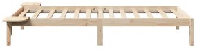 vidaXL Πλαίσιο κρεβατιού με κομοδίνα Καφέ 75 x 190 cm Καφέ