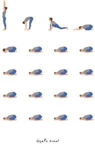 Εικονογράφηση Yoga Routine, Giselle Dekel