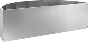 vidaXL Γλάστρα Ασημί 120 x 60 x 35 cm Επικαλυμμένος Χάλυβας