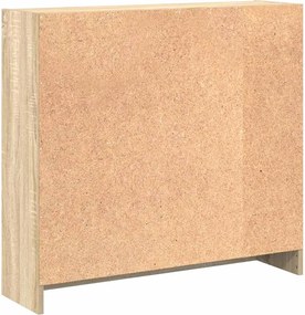 vidaXL Βιβλιοθήκη Sonoma Δρυς 80 x 24 x 75 εκ. από Τεχνητό Ξύλο