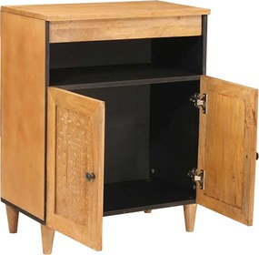 vidaXL Πλαϊνό γραφείο Ανοιχτό καφέ 33.5 x 60 x 75 εκ