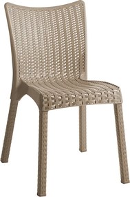 Καρέκλα Confident pakoworld PP cappucino