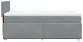 ΚΡΕΒΑΤΙ BOXSPRING ΜΕ ΣΤΡΩΜΑ ΑΝΟΙΧΤΟ ΓΚΡΙ 90X200 ΕΚ. ΥΦΑΣΜΑΤΙΝΟ 3288856